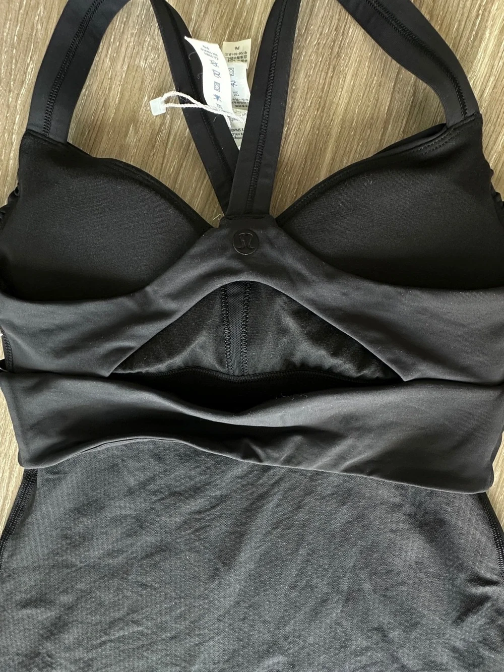 lululemon athletica Black Strappy Sports Top